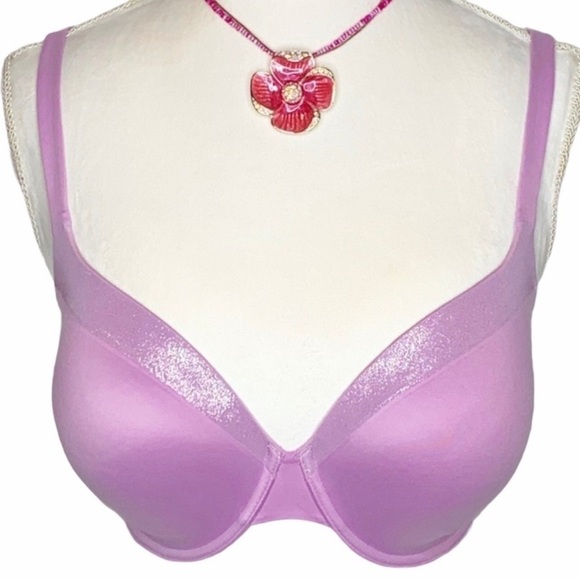 VICTORIA'S SECRET Lined Perfect Coverage Lilac purple Underwire bra 36DD/36E - Picture 1 of 6